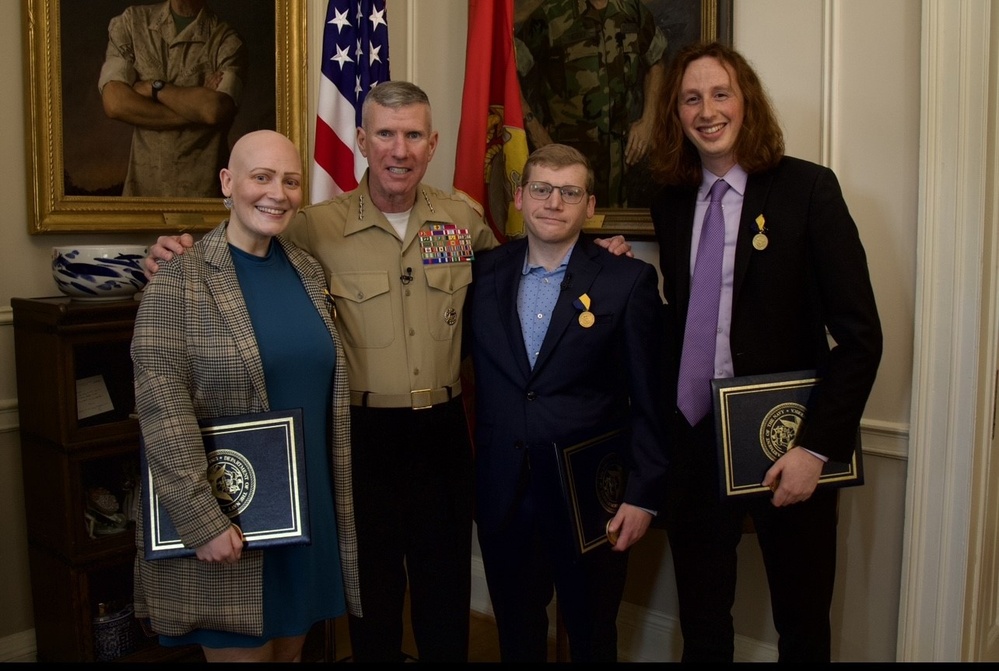 Gen. Smith Presents Distinguished Public Service Awards