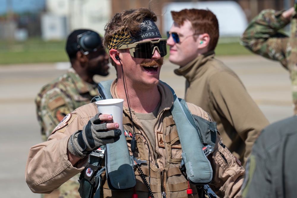 First Group of 494FS F-15's Returns to Lakenheath