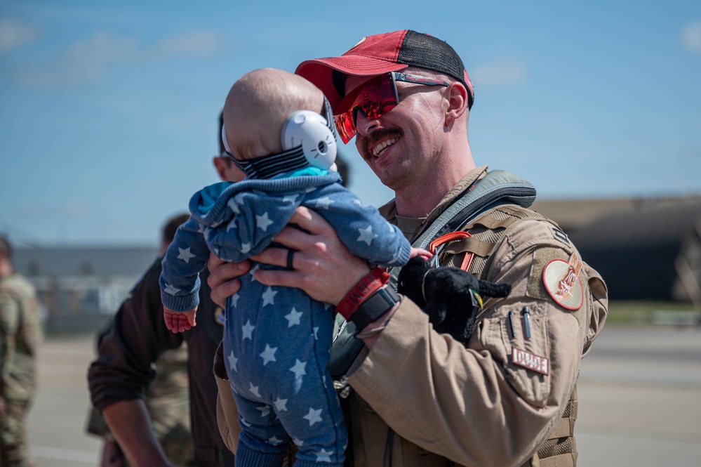 First group of 494th FS F-15s return to RAF Lakenheth