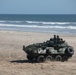 1st LAR Bn. offloads from LCACs during reconnaissance field exercise