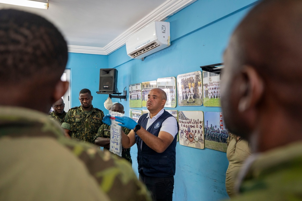 10 African Nations Conduct Medical and Close Quarters Combat Training During Obangame Express 2024