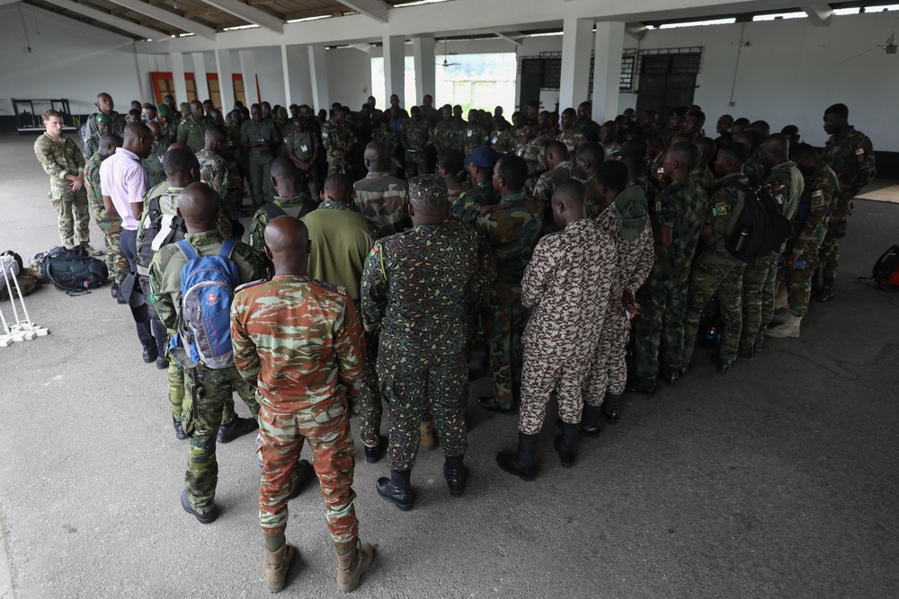 10 African Nations Conduct Medical and Close Quarters Combat Training During Obangame Express 2024