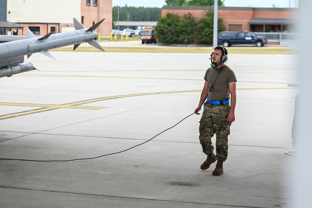 169th Fighter Wing F-16s takeoff for Sentry Savannah 2024