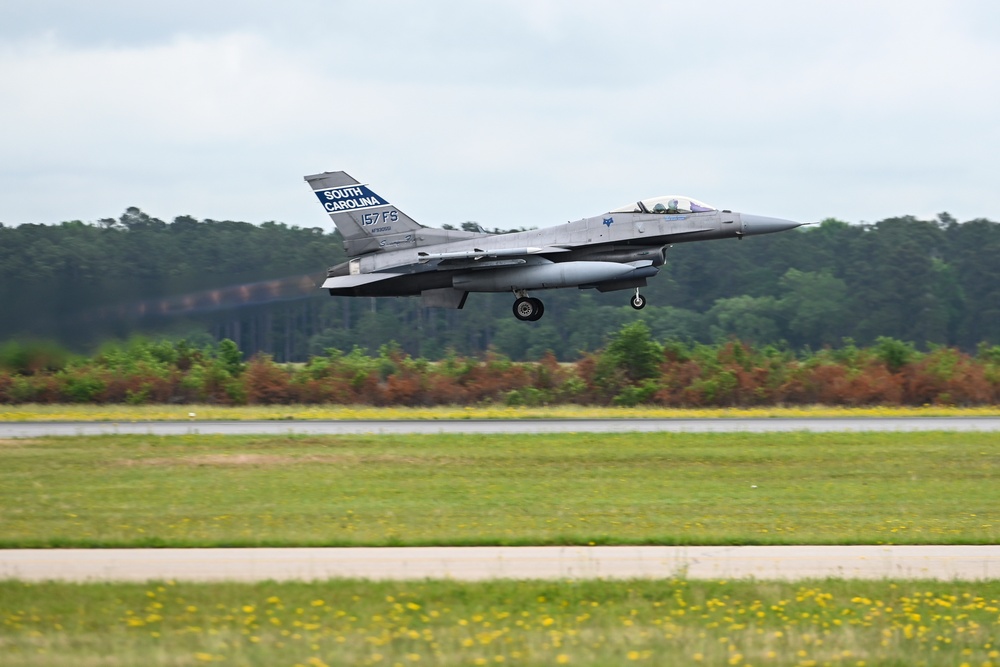 169th Fighter Wing F-16s takeoff for Sentry Savannah 2024