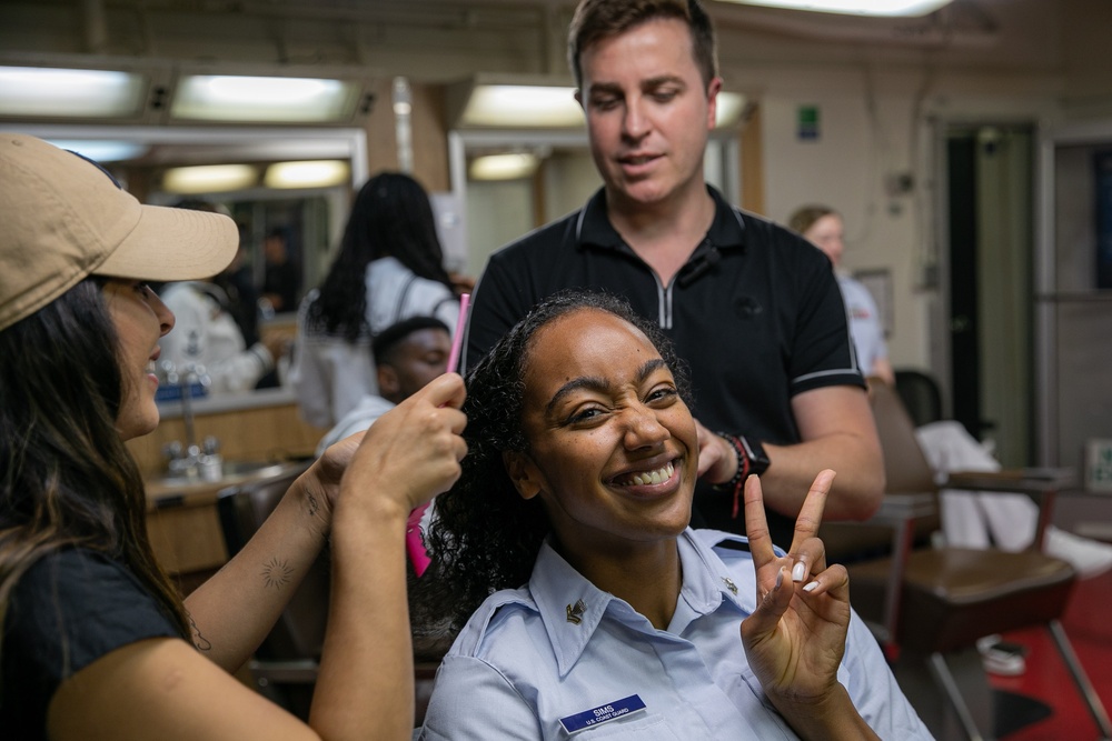 U.S. Maritime Service Members Receive Makeover