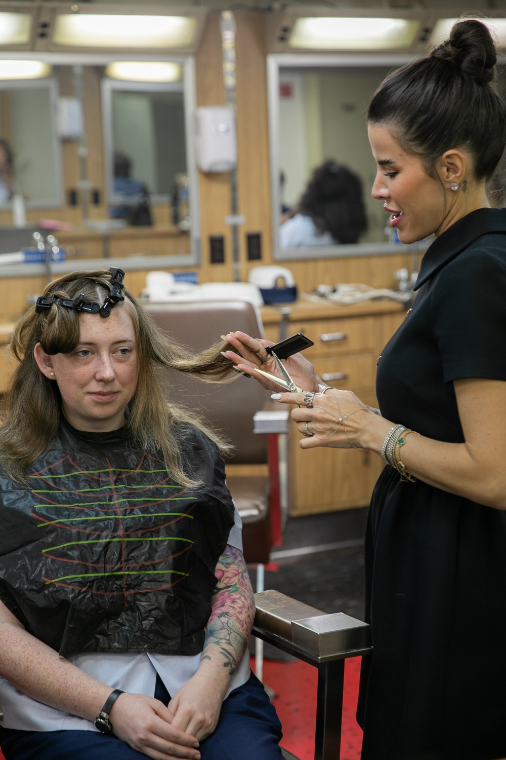U.S. Maritime Service Members Receive Makeover