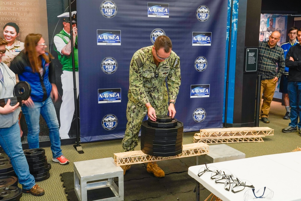 Naval Undersea Warfare Center Division, Keyport and Puget Sound Naval Shipyard &amp; Intermediate Maintenance Facility support the 2024 Navy Bridge Building Challenge