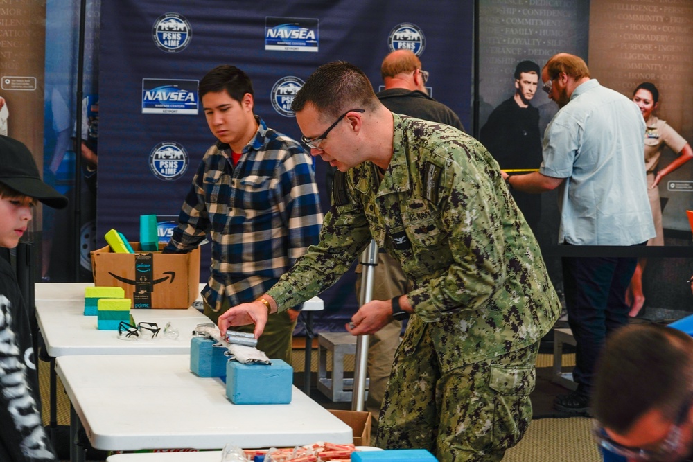 Naval Undersea Warfare Center Division, Keyport and Puget Sound Naval Shipyard &amp; Intermediate Maintenance Facility support the 2024 Navy Bridge Building Challenge