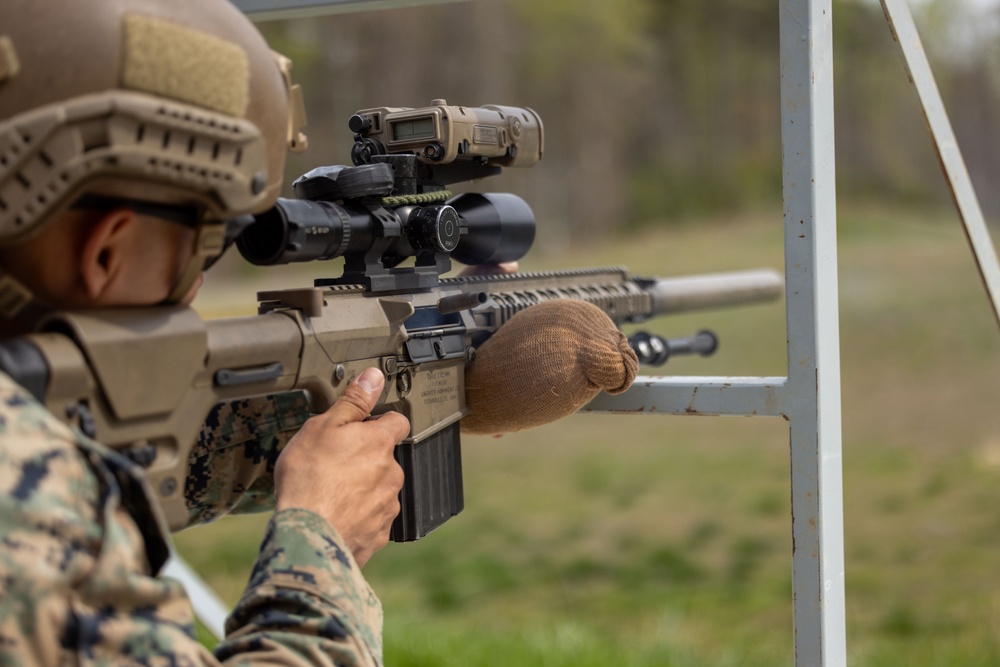 First French service member to attend Marine Corps Security Forces Regiment Designated Marksman Course