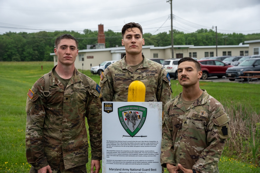 Pennsylvania Guardsmen pose for a photo Region 2 Best Warrior Competition