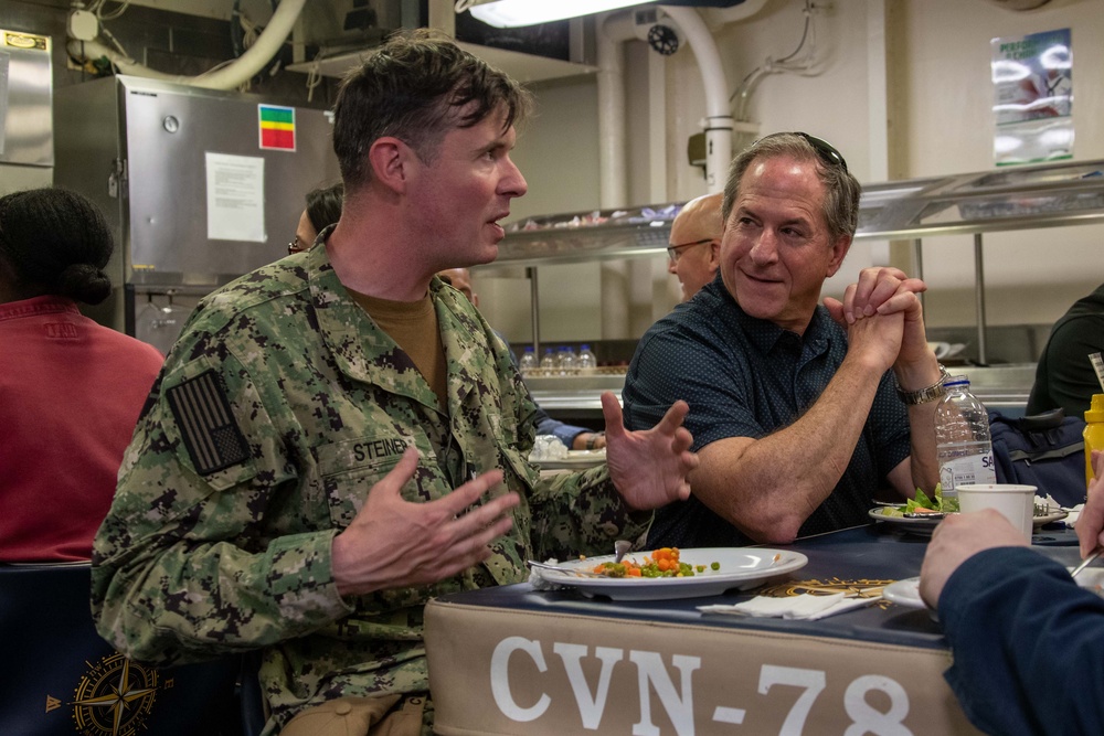 USO Tour of USS Gerald R. Ford