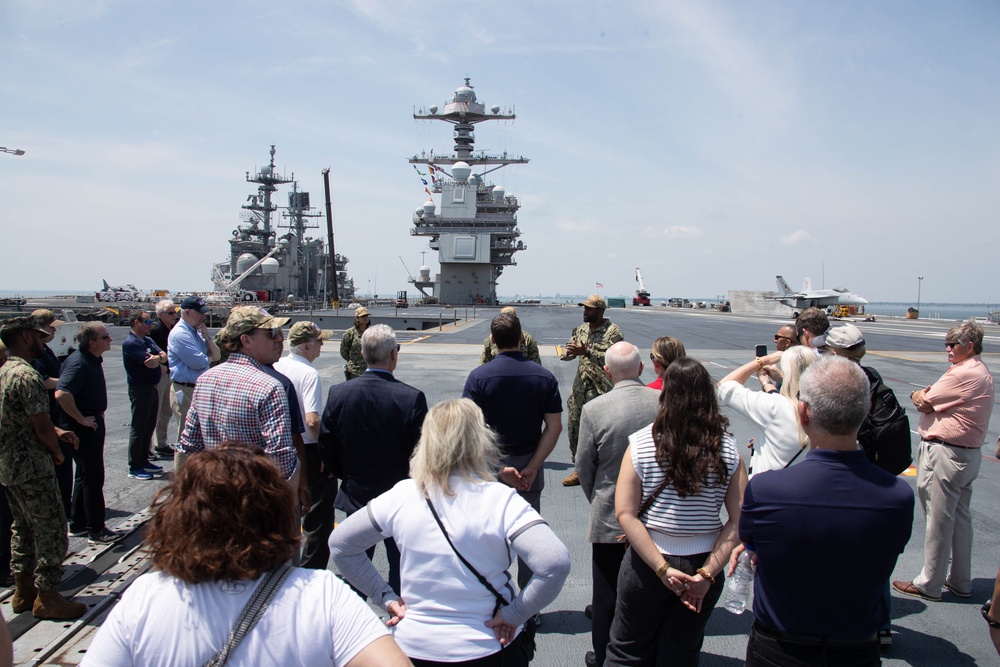 USO Tour of USS Gerald R. Ford