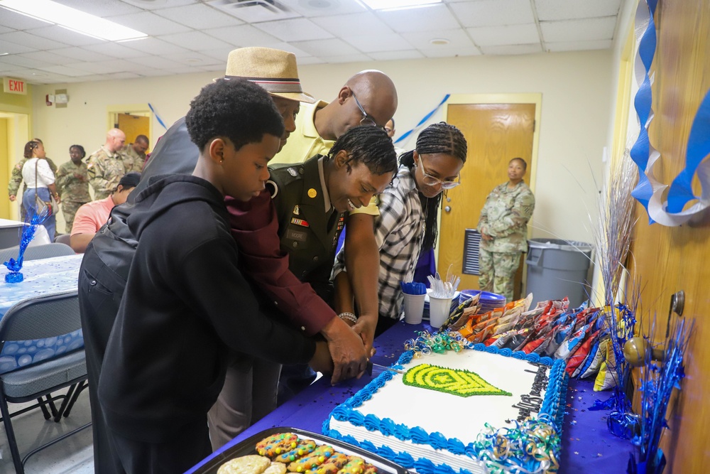Sustainment Soldier is promoted to Sergeant Major