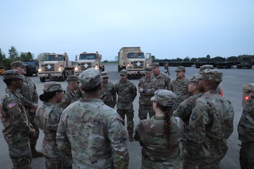 Convoy Brief at Ohio Air National Guard