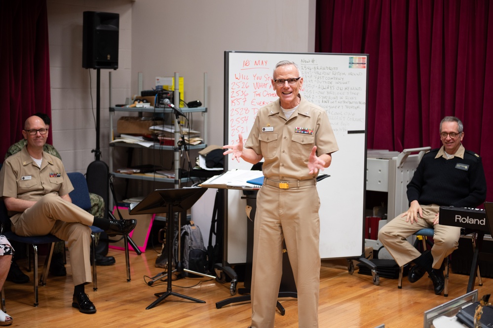 U.S. Navy Band Commodores celebrates the retirement of Chief Musician Shawn Purcell.