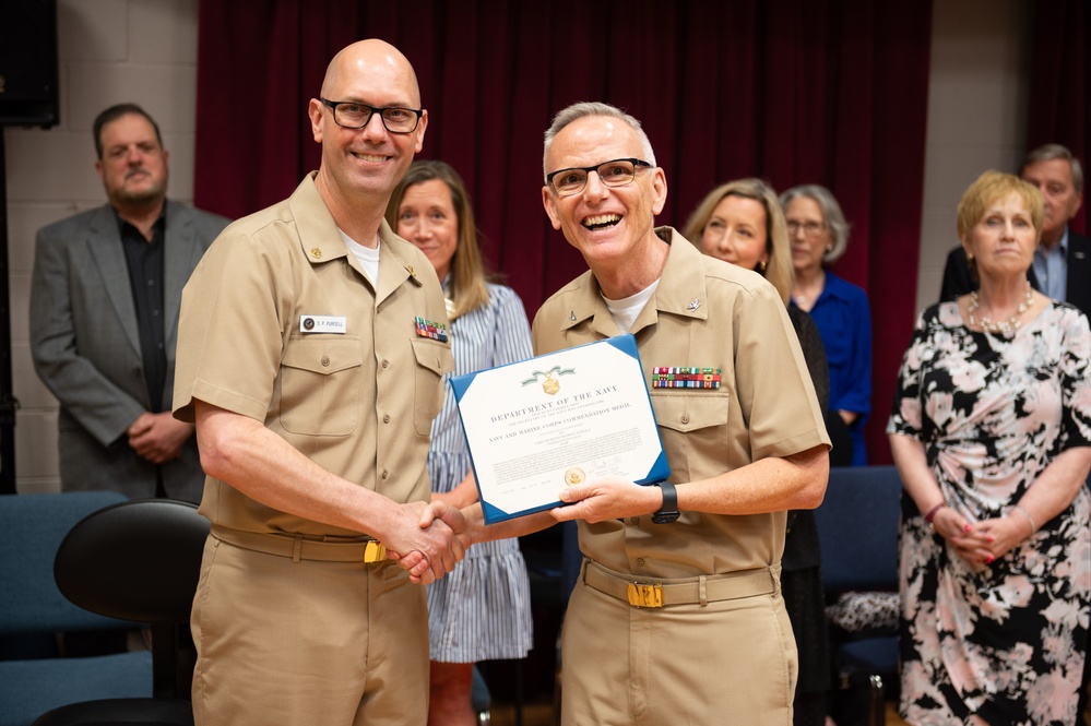 U.S. Navy Band Commodores celebrates the retirement of Chief Musician Shawn Purcell.