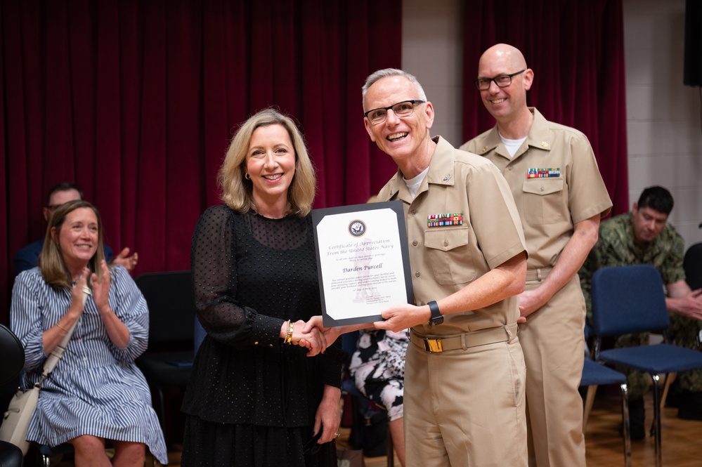 U.S. Navy Band Commodores celebrates the retirement of Chief Musician Shawn Purcell.