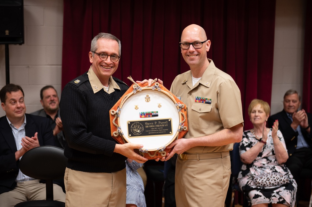 U.S. Navy Band Commodores celebrates the retirement of Chief Musician Shawn Purcell.