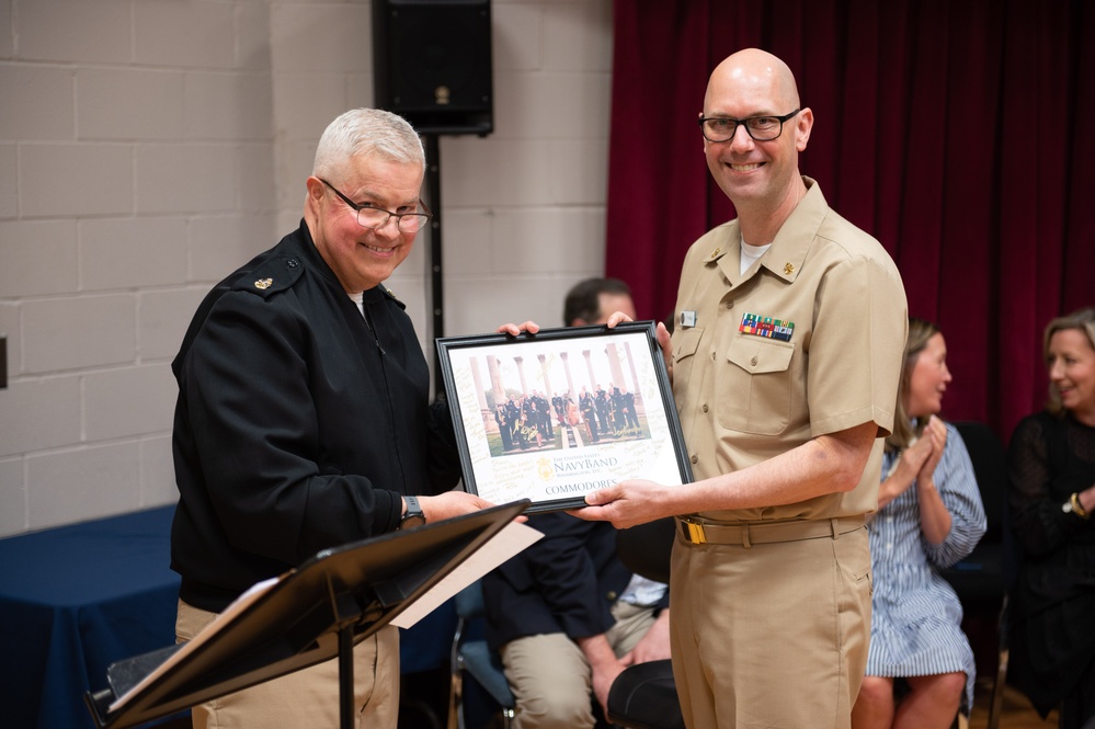 U.S. Navy Band Commodores celebrates the retirement of Chief Musician Shawn Purcell.