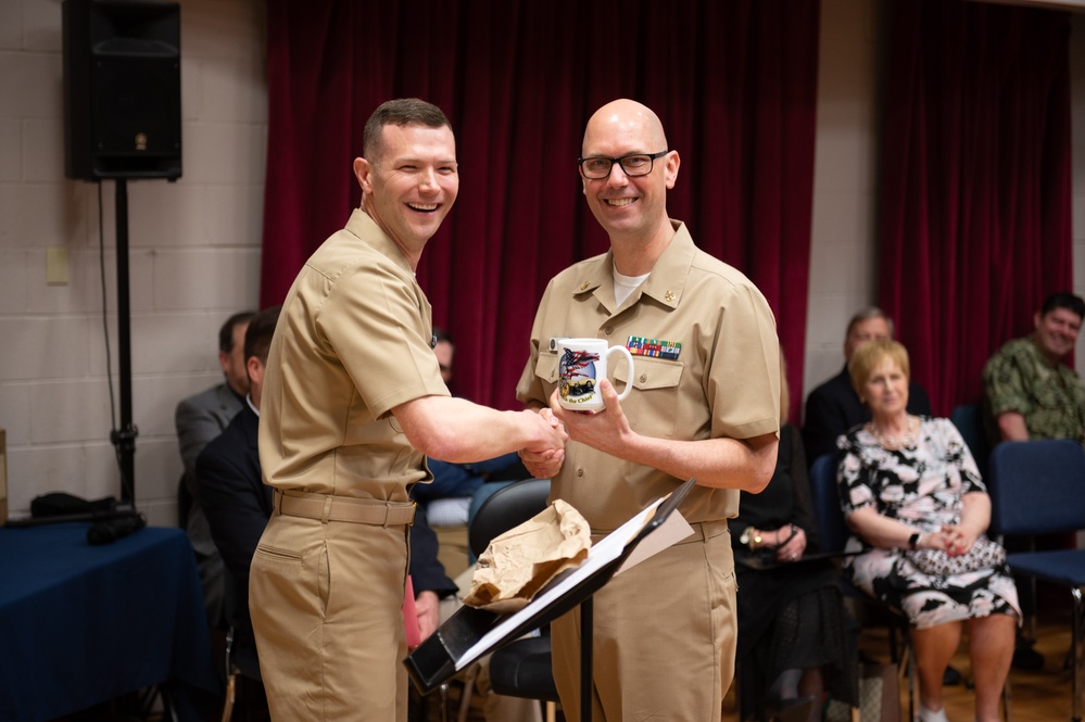 U.S. Navy Band Commodores celebrates the retirement of Chief Musician Shawn Purcell.