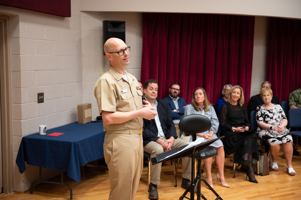 U.S. Navy Band Commodores celebrates the retirement of Chief Musician Shawn Purcell.