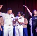 U.S. maritime service members participate in a salsa competition in Miami’s historic Tower Theater