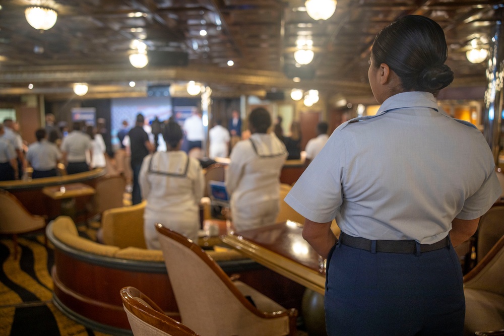 Salute to women in the military held by Carnival Cruise Lines