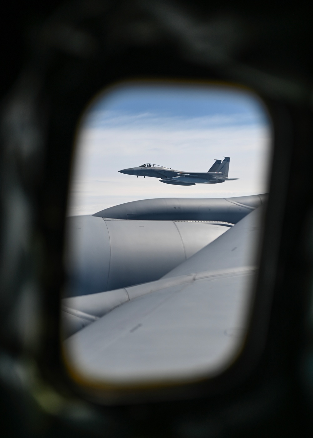 KC-135 and F-15 Aircraft Fly Together at Sentry Savannah 2024