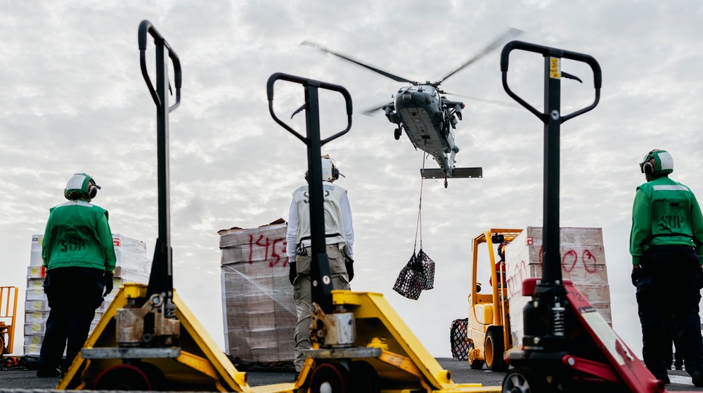 George Washington Conducts a Vertical Replenishment