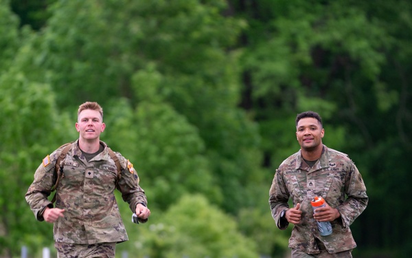 Army National Guard Soldiers complete Valor Run during 2024 Region II Best Warrior Competition