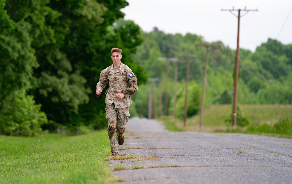 Virginia Army National Guard Soldier completes Valor Run during 2024 Region II Best Warrior Competition