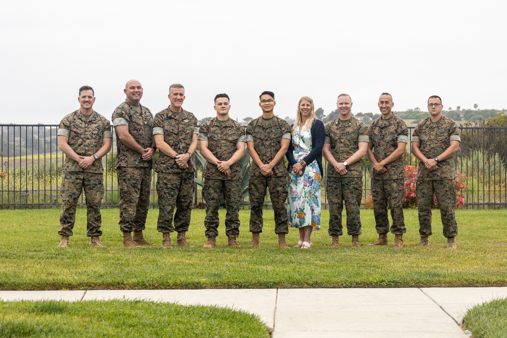 MCI-West Commanding General recognizes Marines of the Quarter