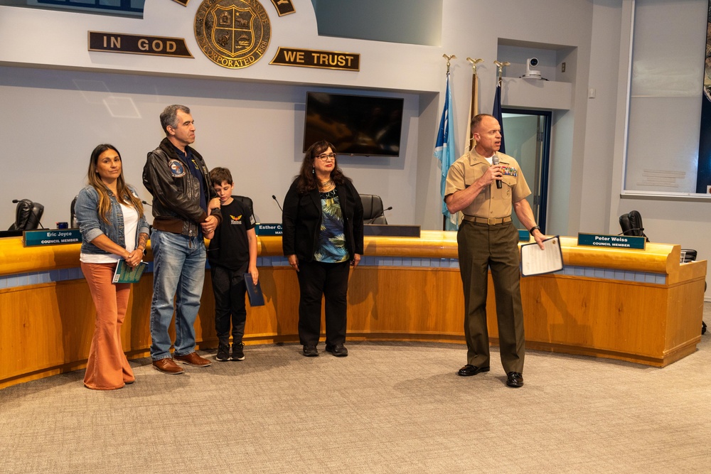 Oceanside mayor presents proclamation for National Military Appreciation Month