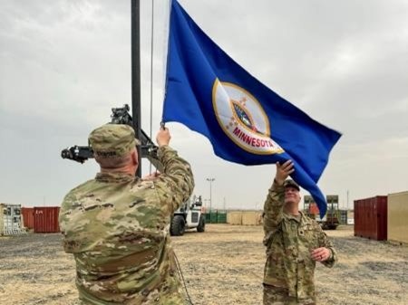 MN flag Raising Ceremony