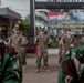 Members of Indonesian Korps Marinir, 1st Recon Bn. Marines participate in opening ceremony for reconnaissance exchange