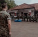 Members of Indonesian Korps Marinir, 1st Recon Bn. Marines participate in opening ceremony for reconnaissance exchange