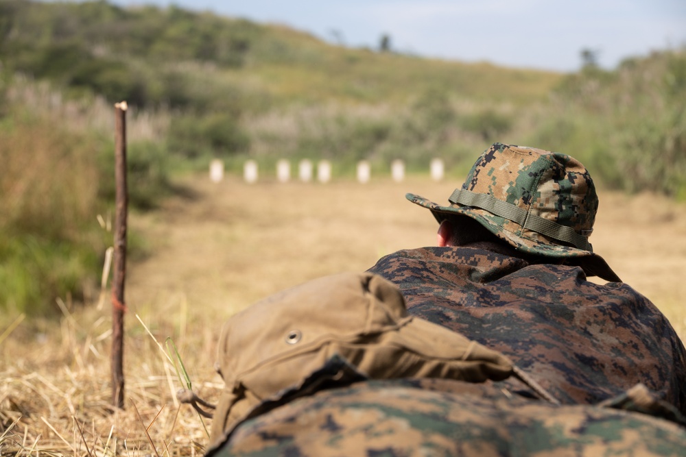 Members of Indonesian Korps Marinir, 1st Recon Bn. Marines conduct live-fire range