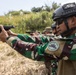 Members of Indonesian Korps Marinir, 1st Recon Bn. Marines conduct live-fire range