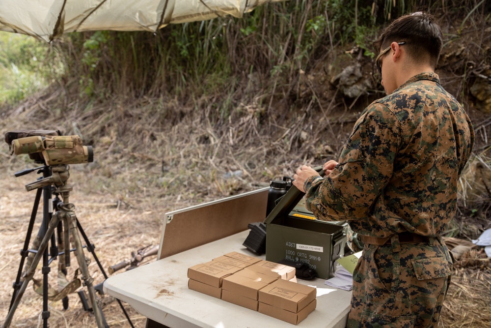 Members of Indonesian Korps Marinir, 1st Recon Bn. Marines conduct live-fire range