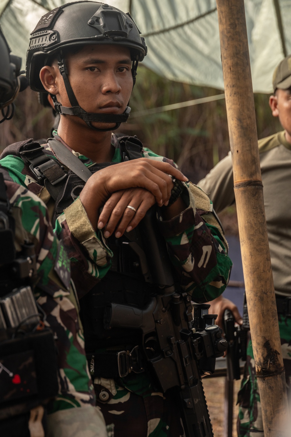 Indonesian Korps Marinir, 1st Recon Bn. Marines conduct live-fire range