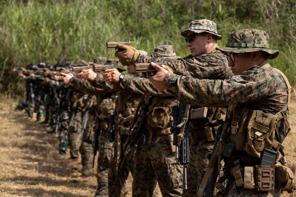 Indonesian Korps Marinir, 1st Recon Bn. Marines conduct live-fire range