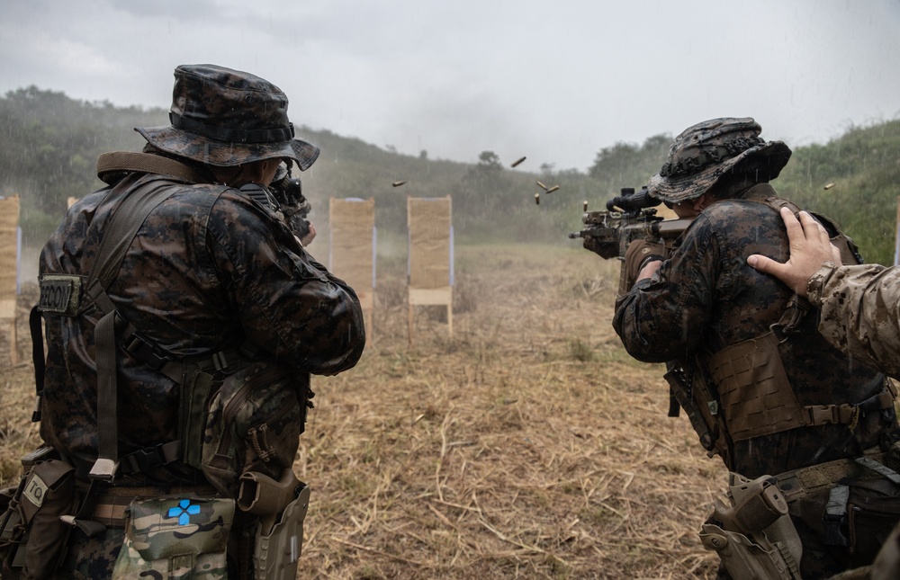 Indonesian Korps Marinir, 1st Recon Bn. Marines conduct live-fire range