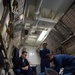 USS Ronald Reagan (CVN 76) Sailors conduct stretcher-bearer training