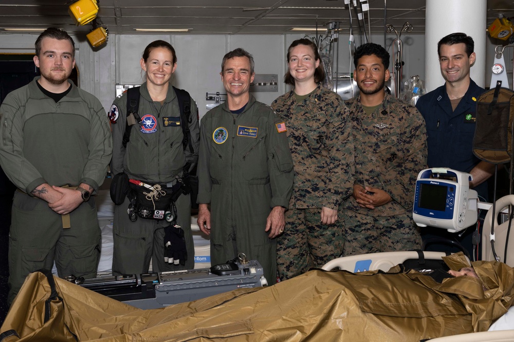 Vice Adm. Doug G. Perry Embarks Wasp