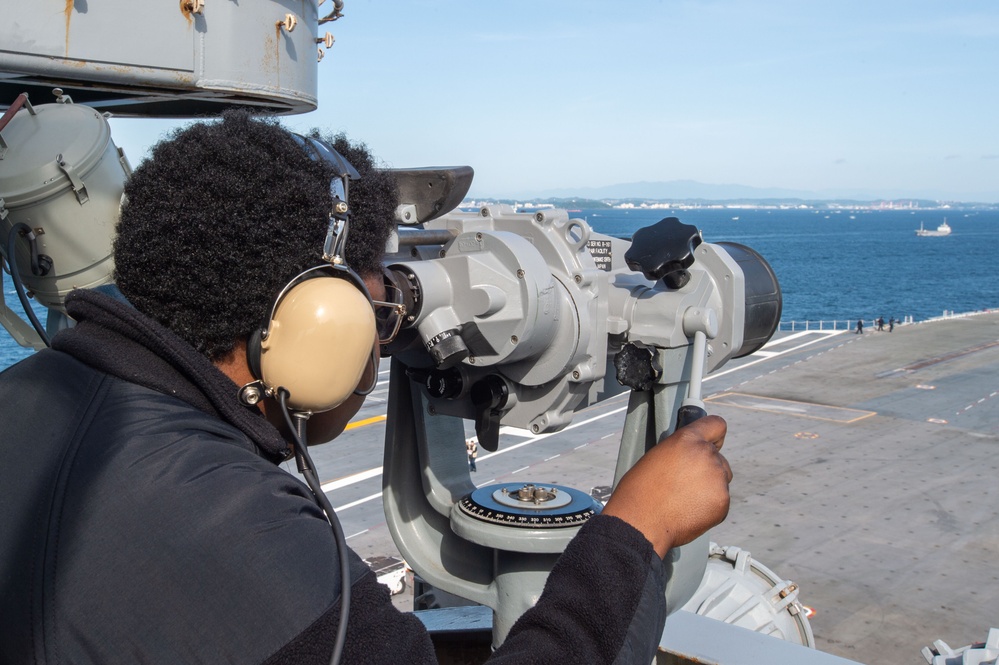 USS Ronald Reagan (CVN 76) returns to Yokosuka, Japan