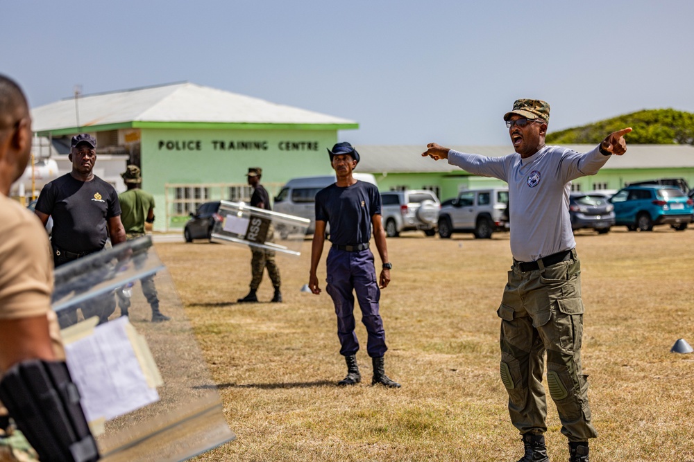 Regional Security System instructors teach public order to multinational team at TRADEWINDS 24