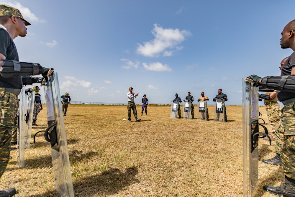 Regional Security System instructors teach public order to multinational team at TRADEWINDS 24