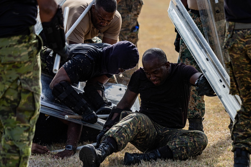 Regional Security System instructors teach public order to multinational team at TRADEWINDS 24