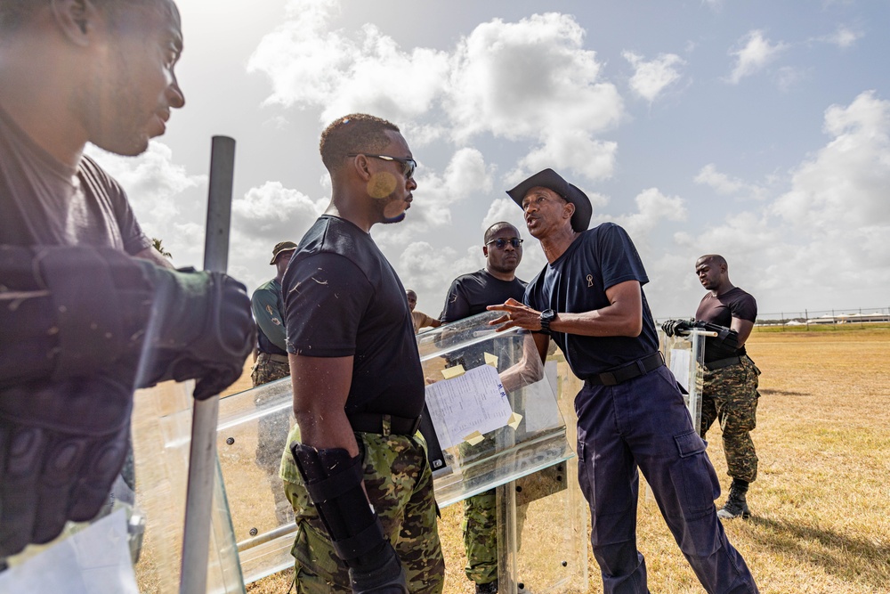 Regional Security System instructors teach public order to multinational team at TRADEWINDS 24