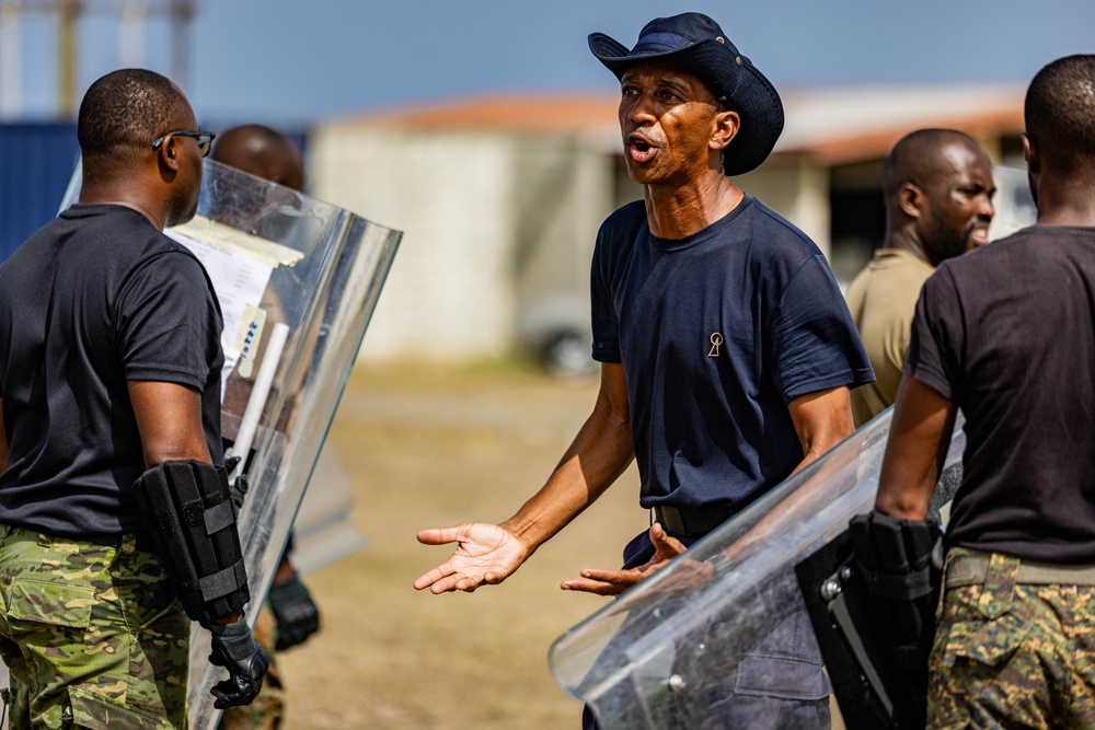 Regional Security System instructors teach public order to multinational team at TRADEWINDS 24